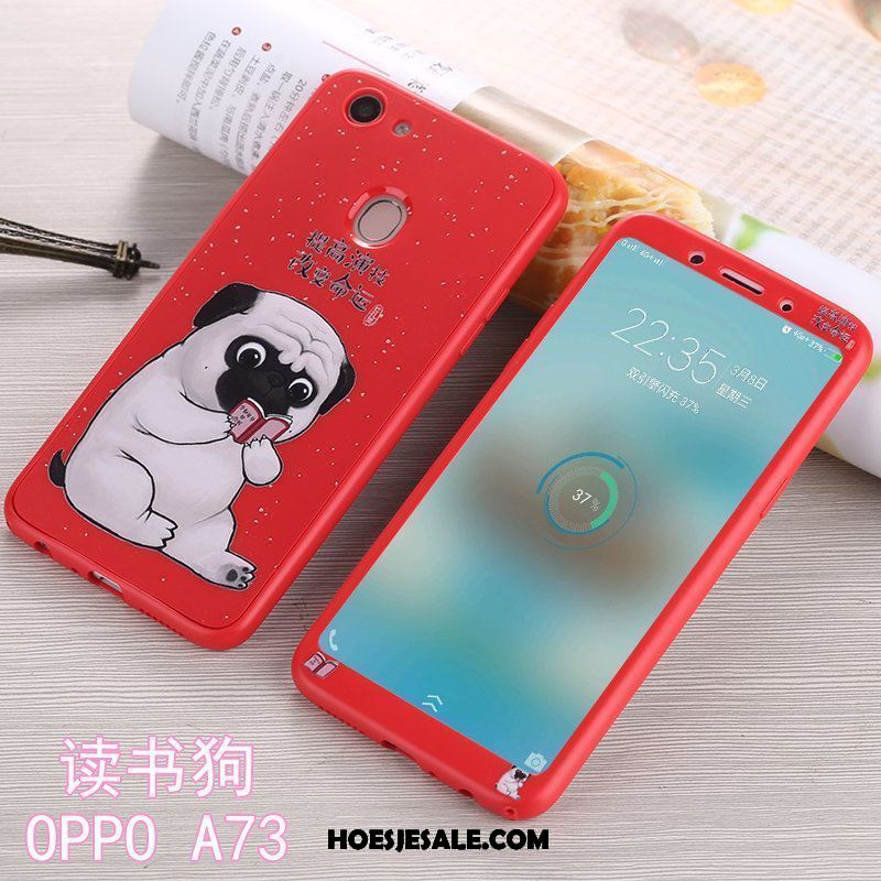 Oppo A73 Hoesje Anti-fall All Inclusive Siliconen Mobiele Telefoon Roze Kopen