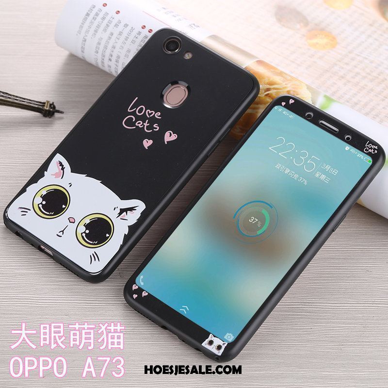 Oppo A73 Hoesje Anti-fall All Inclusive Siliconen Mobiele Telefoon Roze Kopen