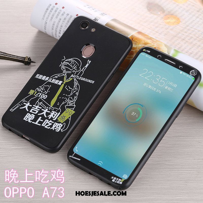 Oppo A73 Hoesje Anti-fall All Inclusive Siliconen Mobiele Telefoon Roze Kopen