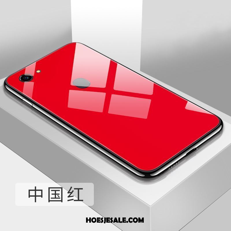 Oppo A73 Hoesje Glas Wit Scheppend Spiegel Trend Aanbiedingen