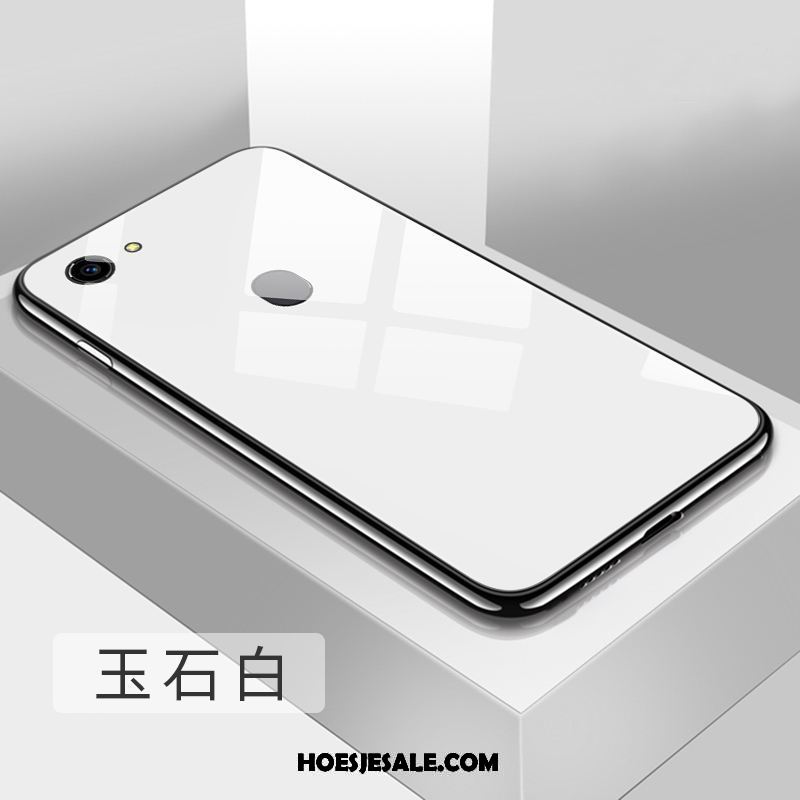 Oppo A73 Hoesje Glas Wit Scheppend Spiegel Trend Aanbiedingen
