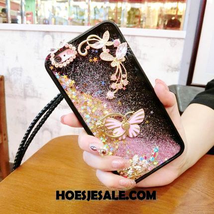 Oppo A73 Hoesje Groen Anti-fall Ring Hoes Met Strass Kopen