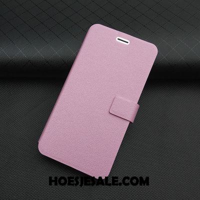 Oppo A73 Hoesje Leren Etui Mobiele Telefoon Folio Blauw Bescherming Korting