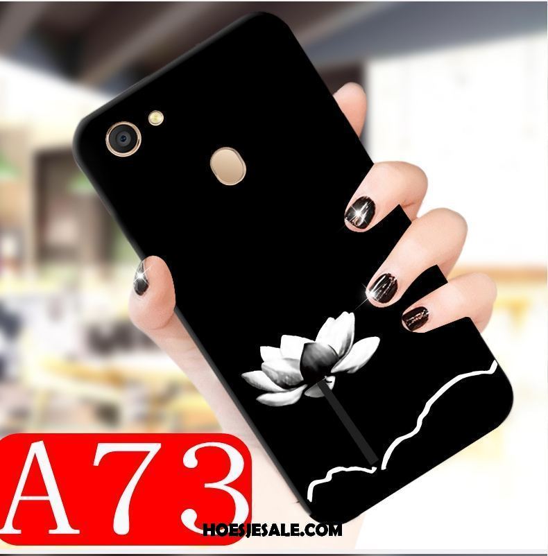 Oppo A73 Hoesje Mobiele Telefoon Siliconen Zwart Zacht All Inclusive Winkel