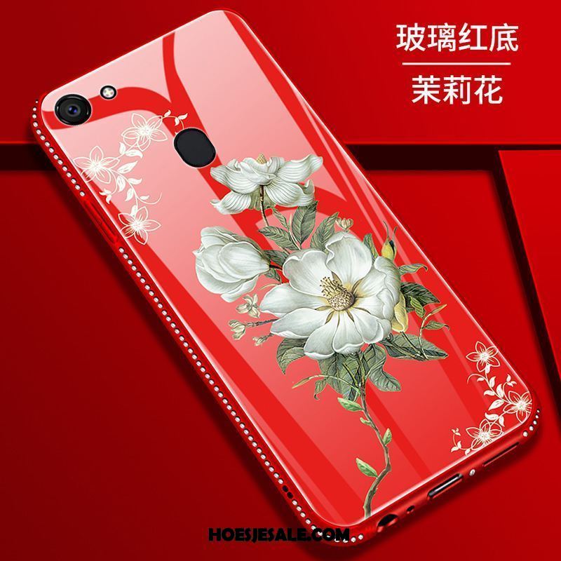 Oppo A73 Hoesje Patroon Bloemen Anti-fall Scheppend Lelie Goedkoop