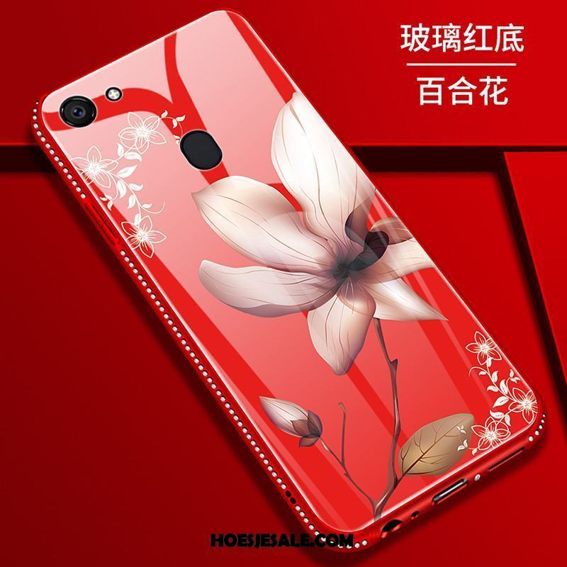 Oppo A73 Hoesje Patroon Bloemen Anti-fall Scheppend Lelie Goedkoop