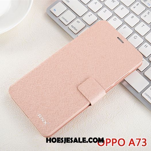 Oppo A73 Hoesje Scheppend Leren Etui Persoonlijk Mobiele Telefoon Folio Kopen