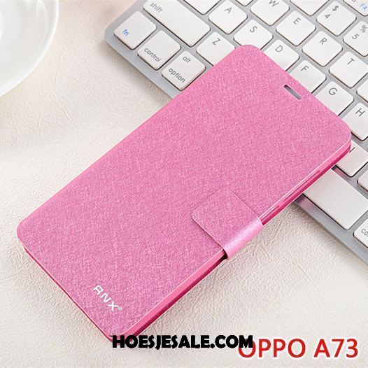 Oppo A73 Hoesje Scheppend Leren Etui Persoonlijk Mobiele Telefoon Folio Kopen