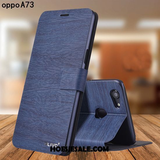 Oppo A73 Hoesje Scheppend Persoonlijk Leren Etui Bescherming Folio Sale