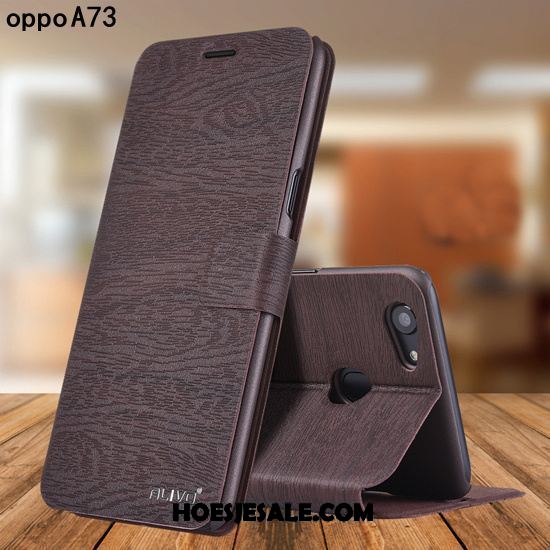 Oppo A73 Hoesje Scheppend Persoonlijk Leren Etui Bescherming Folio Sale