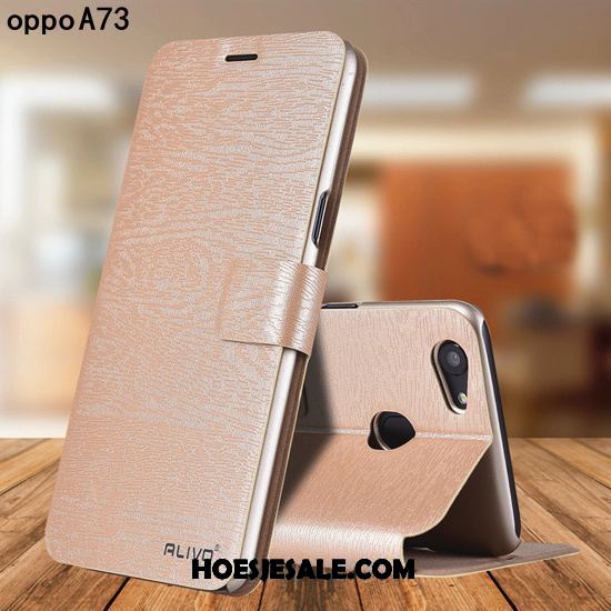 Oppo A73 Hoesje Scheppend Persoonlijk Leren Etui Bescherming Folio Sale