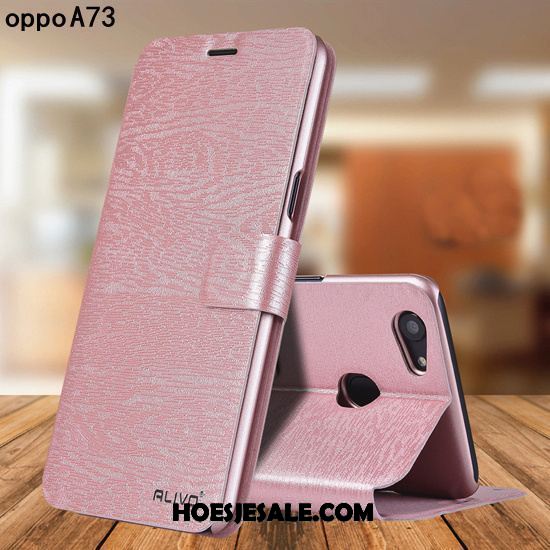 Oppo A73 Hoesje Scheppend Persoonlijk Leren Etui Bescherming Folio Sale