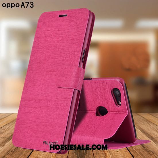 Oppo A73 Hoesje Scheppend Persoonlijk Leren Etui Bescherming Folio Sale