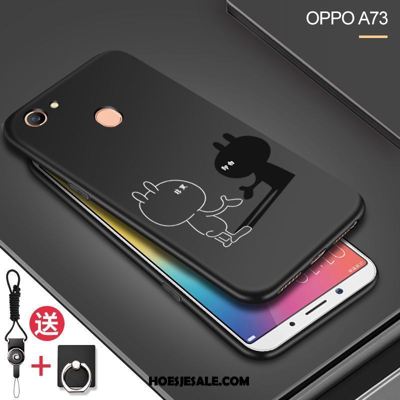 Oppo A73 Hoesje Scheppend Schrobben Persoonlijk Rood Zacht Goedkoop