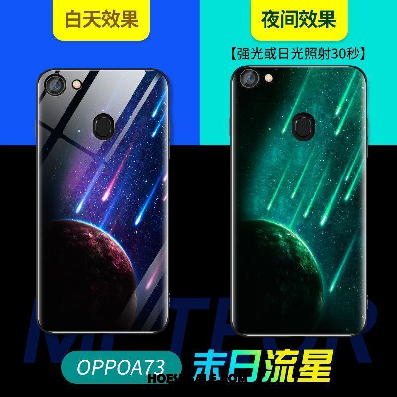 Oppo A73 Hoesje Zacht Hard Bescherming Ster Net Red Sale