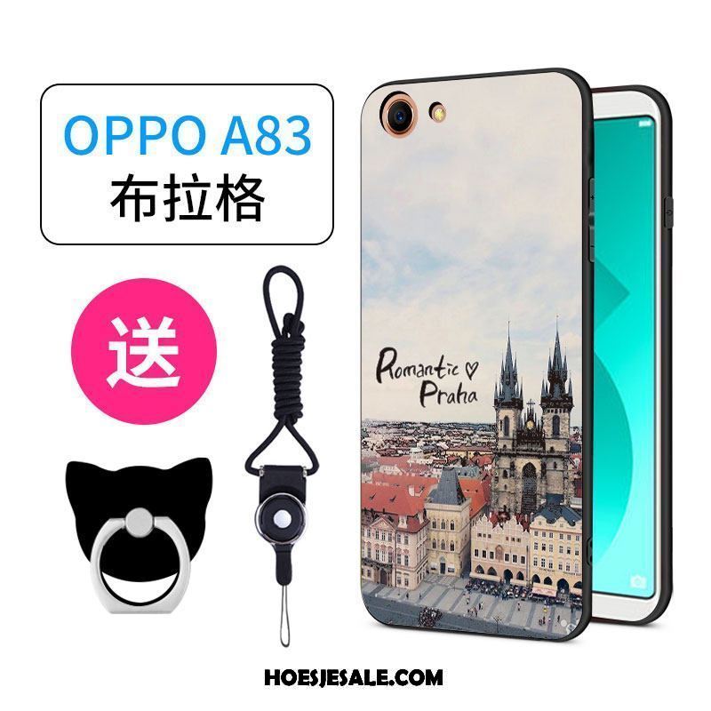 Oppo A83 Hoesje All Inclusive Schrobben Hanger Mooie Scheppend Goedkoop