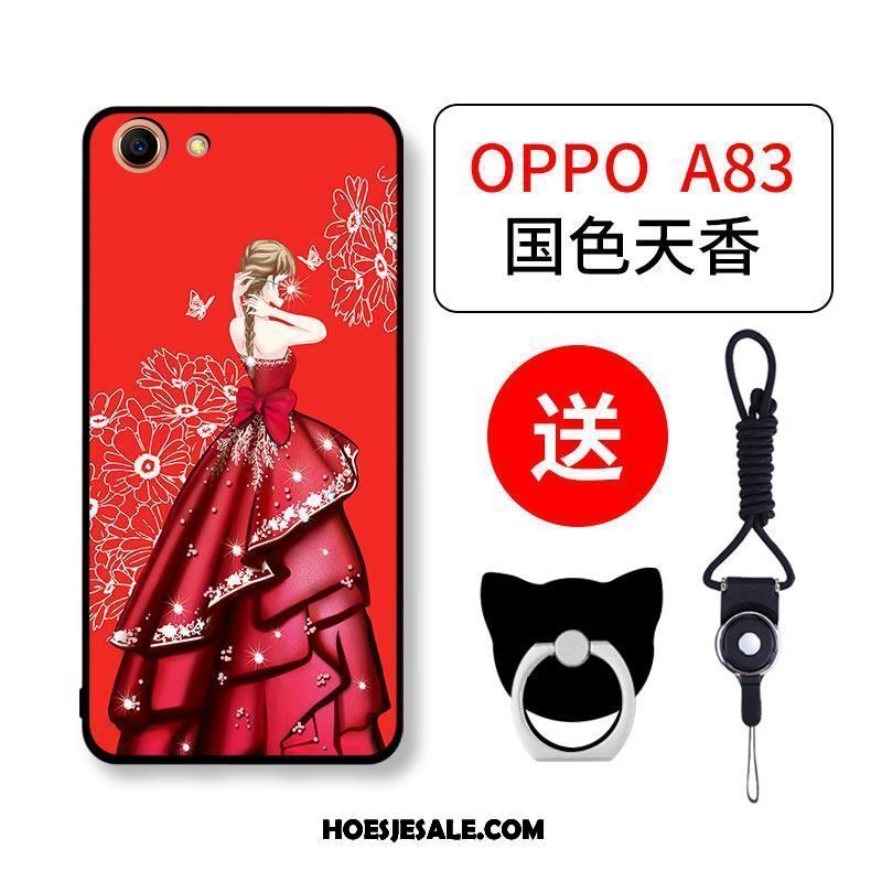 Oppo A83 Hoesje All Inclusive Schrobben Hanger Mooie Scheppend Goedkoop