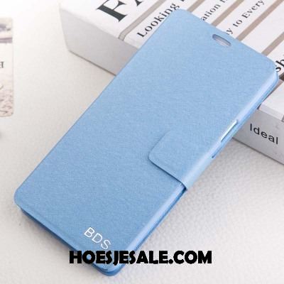 Oppo A83 Hoesje Anti-fall Blauw Mobiele Telefoon Folio Bescherming Sale