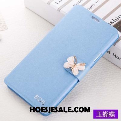 Oppo A83 Hoesje Anti-fall Blauw Mobiele Telefoon Folio Bescherming Sale