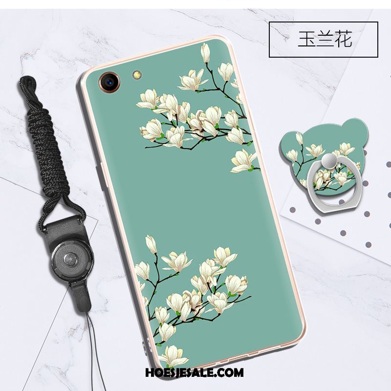 Oppo A83 Hoesje Anti-fall Mode Hanger Zacht Donkerblauw Goedkoop