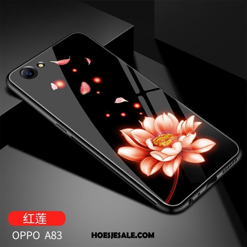 Oppo A83 Hoesje Anti-fall Tempereren Nieuw Hoes Skärmskydd Goedkoop