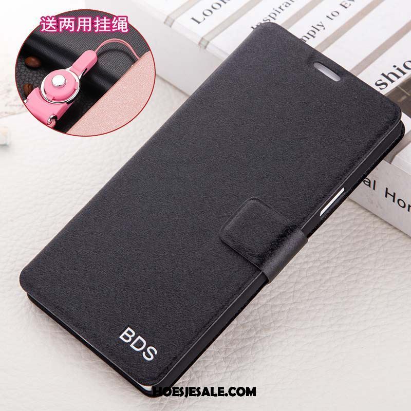 Oppo A83 Hoesje Bescherming Mobiele Telefoon Leren Etui Folio Roze Korting