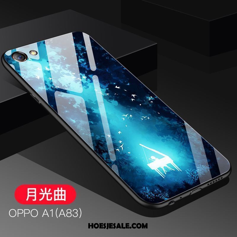 Oppo A83 Hoesje Glas Schrobben Hoes Koel Siliconen Korting