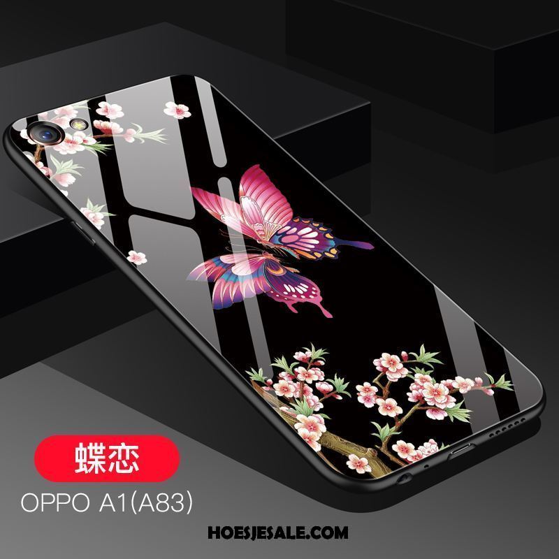 Oppo A83 Hoesje Glas Schrobben Hoes Koel Siliconen Korting