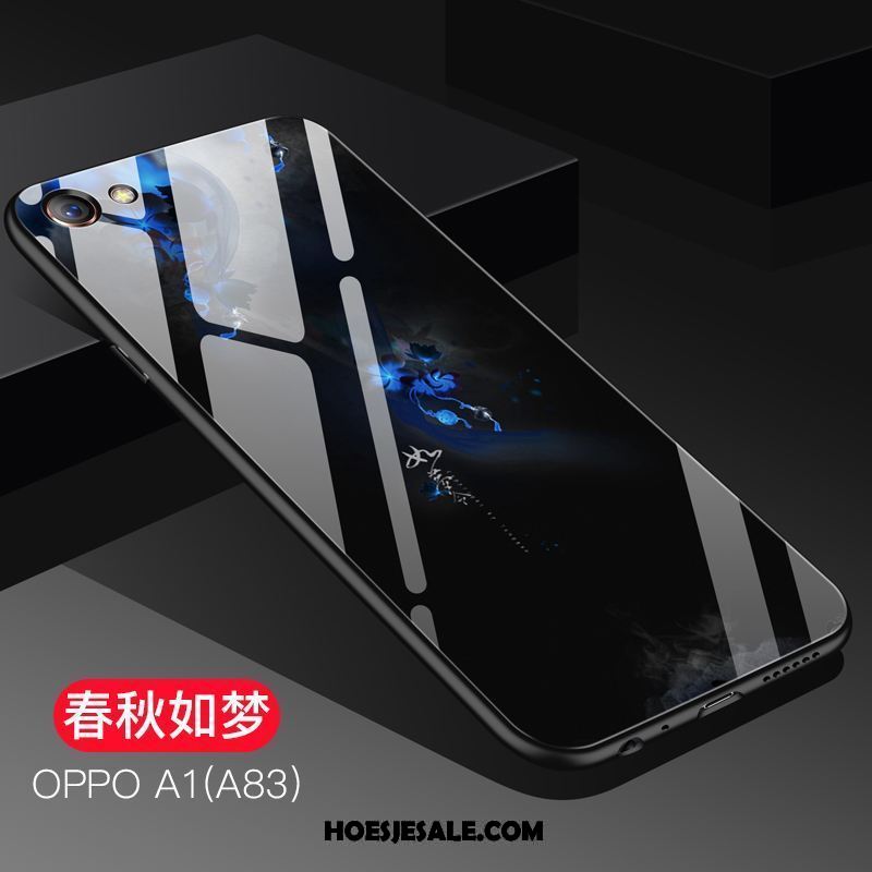 Oppo A83 Hoesje Glas Schrobben Hoes Koel Siliconen Korting