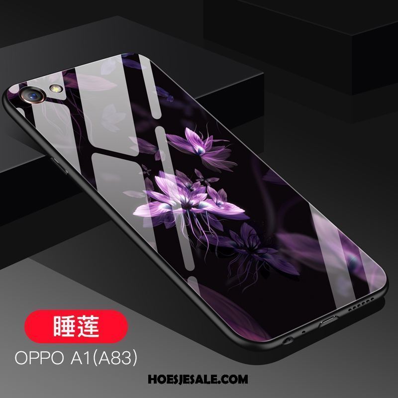 Oppo A83 Hoesje Glas Schrobben Hoes Koel Siliconen Korting