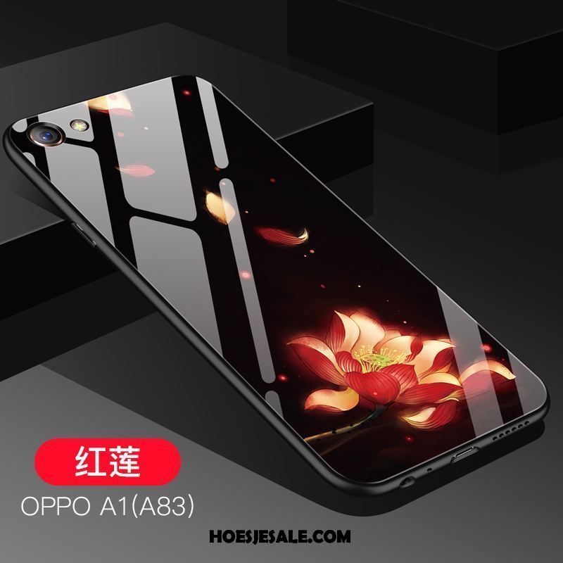 Oppo A83 Hoesje Glas Schrobben Hoes Koel Siliconen Korting