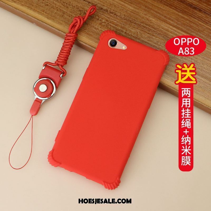 Oppo A83 Hoesje Hoes All Inclusive Gasbag Zacht Roze Winkel