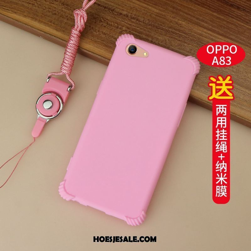 Oppo A83 Hoesje Hoes All Inclusive Gasbag Zacht Roze Winkel