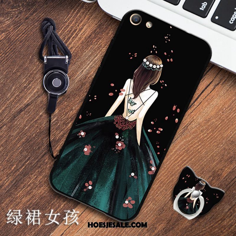 Oppo A83 Hoesje Hoes Zwart Zacht Bescherming Hanger Kopen
