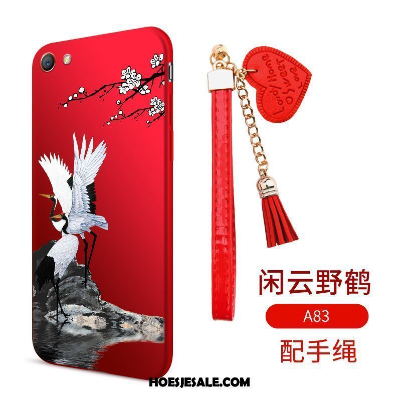 Oppo A83 Hoesje Mobiele Telefoon Bescherming Rood Hoes Anti-fall Online