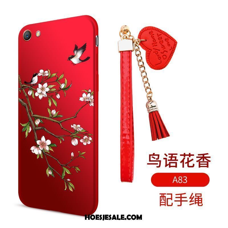 Oppo A83 Hoesje Mobiele Telefoon Bescherming Rood Hoes Anti-fall Online