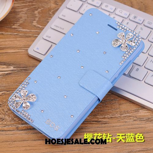 Oppo A83 Hoesje Mobiele Telefoon Leren Etui Blauw Hoes Anti-fall Sale