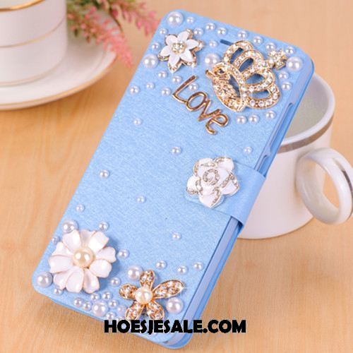 Oppo A83 Hoesje Mobiele Telefoon Leren Etui Blauw Hoes Anti-fall Sale