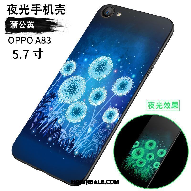 Oppo A83 Hoesje Persoonlijk Lichte En Dun Zwart Anti-fall Lichtende Kopen