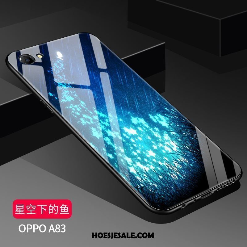 Oppo A83 Hoesje Scheppend Mobiele Telefoon Spotprent Spiegel Wit Kopen