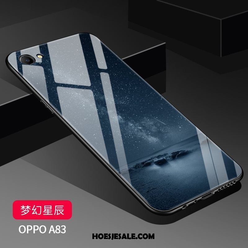 Oppo A83 Hoesje Scheppend Mobiele Telefoon Spotprent Spiegel Wit Kopen