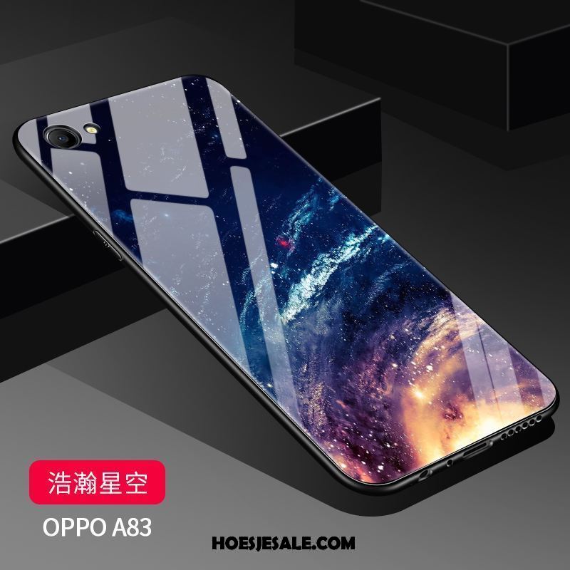 Oppo A83 Hoesje Scheppend Mobiele Telefoon Spotprent Spiegel Wit Kopen