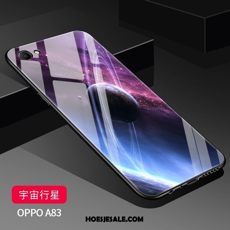 Oppo A83 Hoesje Scheppend Mobiele Telefoon Spotprent Spiegel Wit Kopen