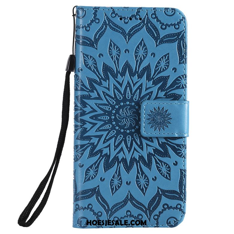 Oppo A9 2020 Hoesje Bloemen Anti-fall Folio Leren Etui Bescherming Goedkoop