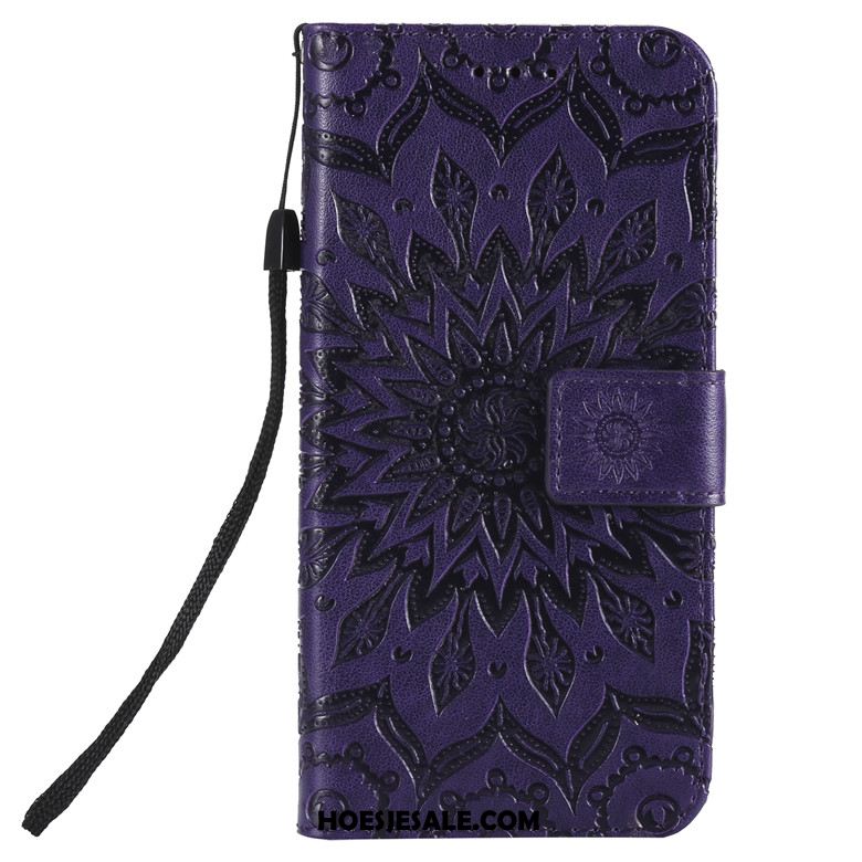 Oppo A9 2020 Hoesje Bloemen Anti-fall Folio Leren Etui Bescherming Goedkoop