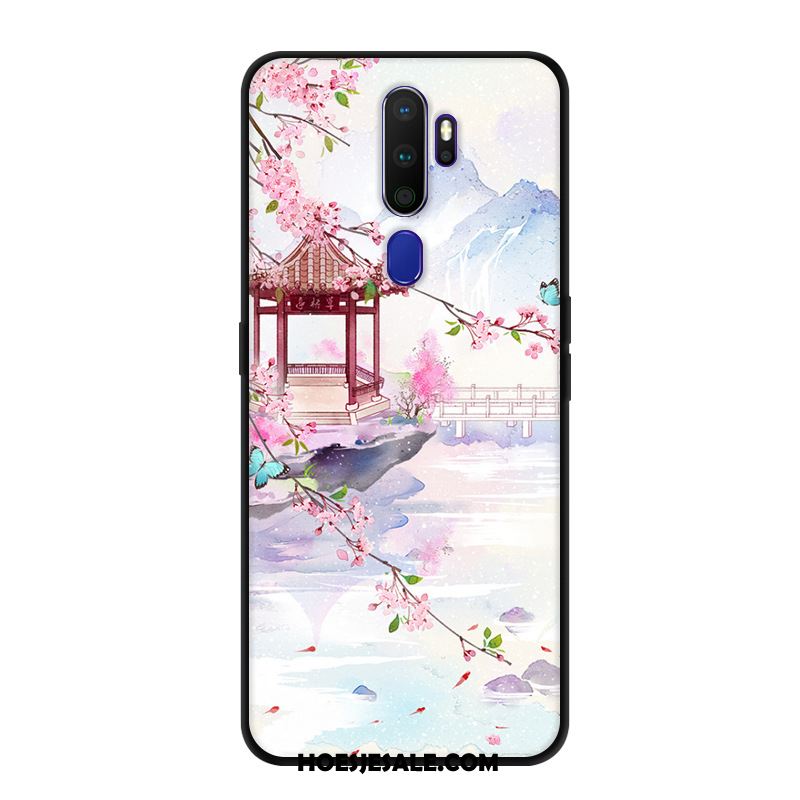 Oppo A9 2020 Hoesje Net Red Hoes Zacht Scheppend Bloemen Kopen