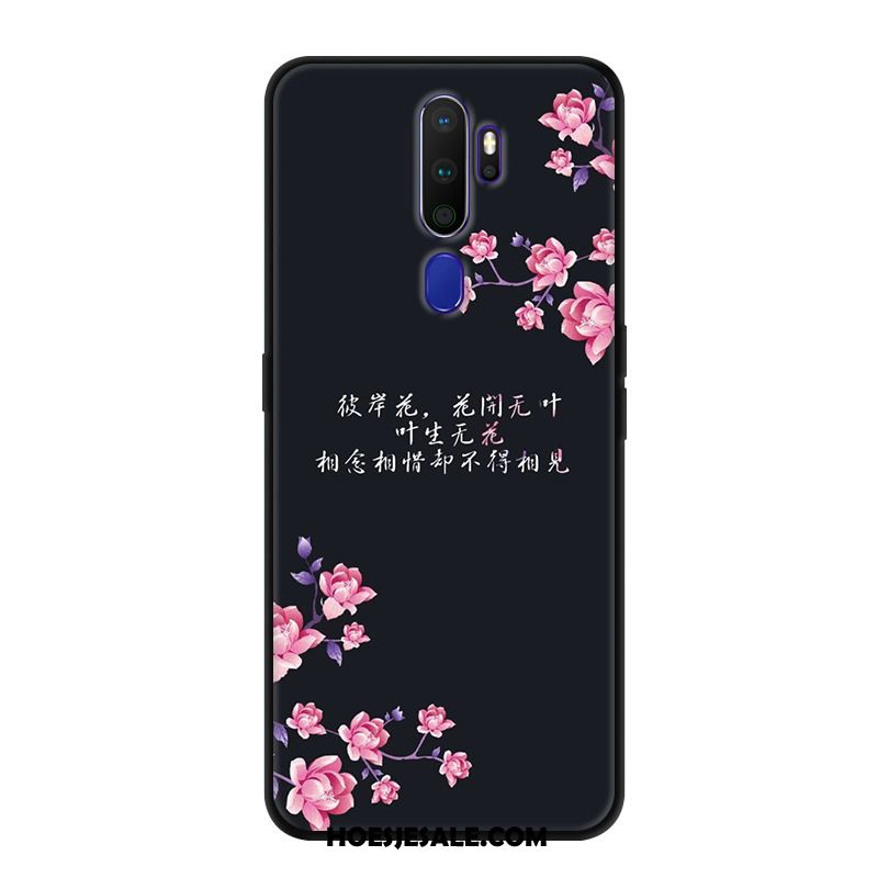 Oppo A9 2020 Hoesje Net Red Hoes Zacht Scheppend Bloemen Kopen