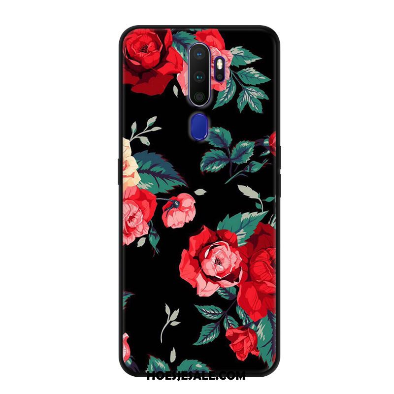 Oppo A9 2020 Hoesje Net Red Hoes Zacht Scheppend Bloemen Kopen