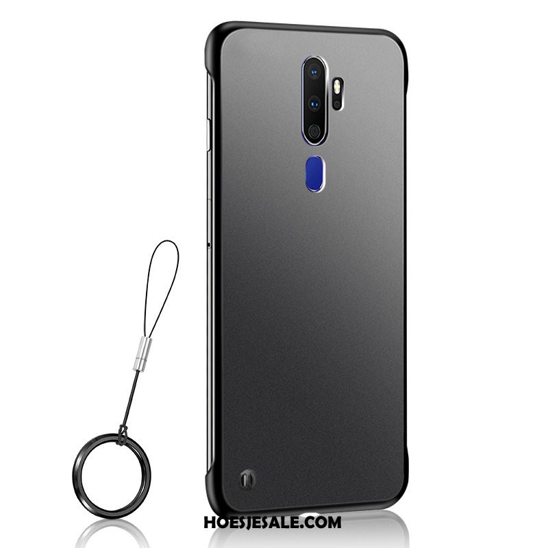 Oppo A9 2020 Hoesje Trend Schrobben Klittenband Ring Skärmskydd Korting