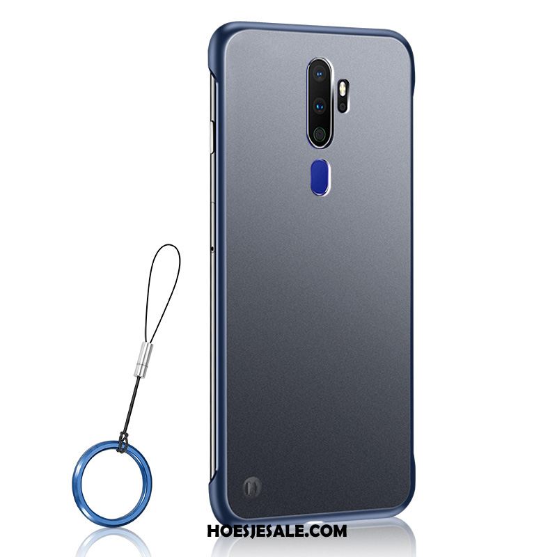 Oppo A9 2020 Hoesje Trend Schrobben Klittenband Ring Skärmskydd Korting